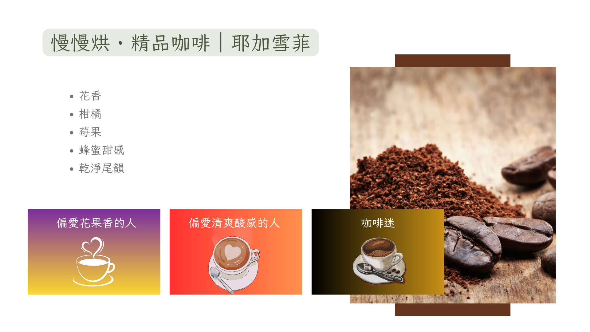 慢慢烘・精品咖啡|耶加雪菲 (一盒十包入)